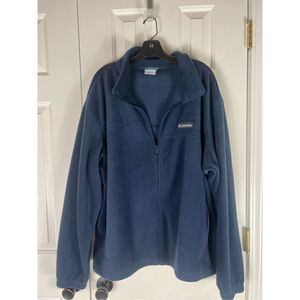 Columbia Mens Blue Fleece Jacket Size XXL